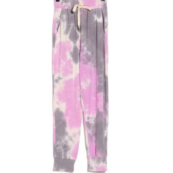 Abound Nordstroom Pink Tie Dye Drawstring Joggers Women’s Size Medium NWT - Picture 3 of 8